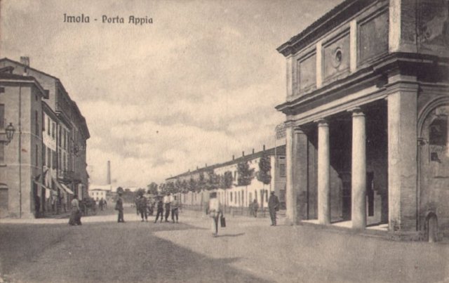 Via Appia anni 20 e sullo sfondo Viale Andrea Costa